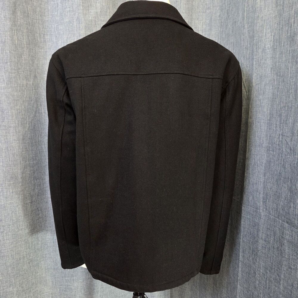 Tommy Hilfiger Classic Bomber Jacket Wool Blend Black Quilted Lining Men's XL - Picture 3 of 15
